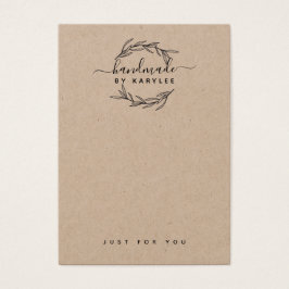 Tarjeta de visualización de joyas de hojas de laur