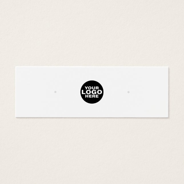 Tarjeta de visualización de joyas de ingresos blan (Frente)