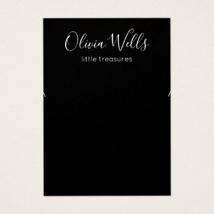 Tarjeta de visualización de joyas de ingresos negr