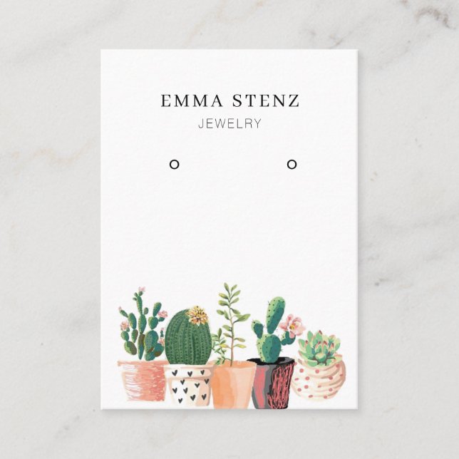 Tarjeta de visualización de joyas de juego ・ Cactu (Anverso)