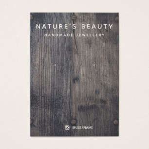 Tarjeta de visualización de joyas de maderas rusas