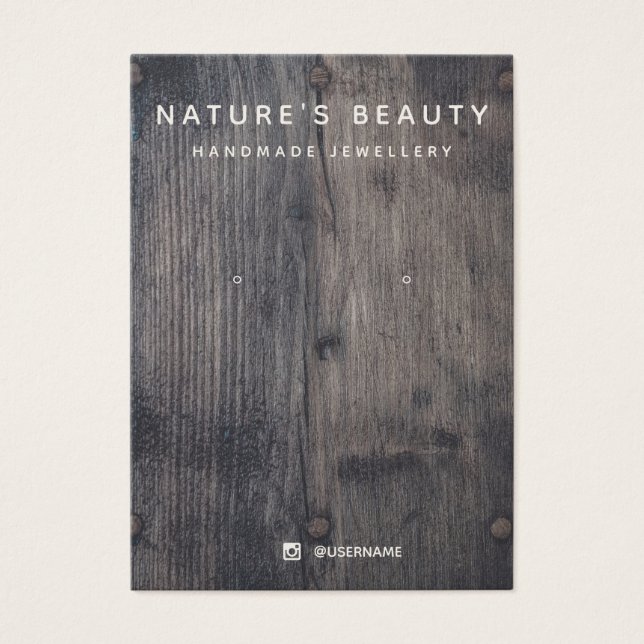 Tarjeta de visualización de joyas de maderas rusas (Frente)