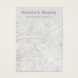 Tarjeta de visualización de joyas de maderas templ