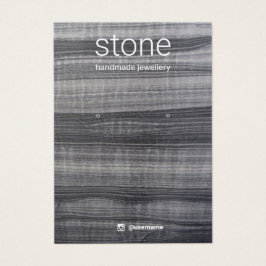 Tarjeta de visualización de joyas de mármol blanco