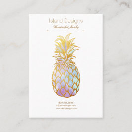 Tarjeta de visualización de joyas de piña