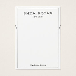 Tarjeta de visualización de joyas de pulsera de cu