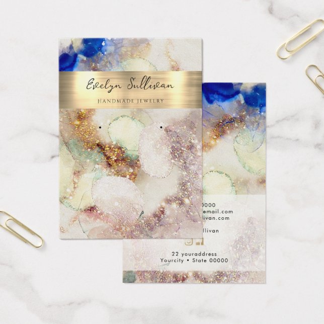 tarjeta de visualización de joyas de Relieve metal (Oficina)