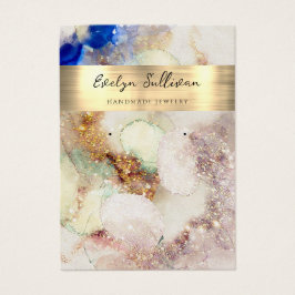 tarjeta de visualización de joyas de Relieve metal