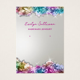 Tarjeta de visualización de joyas de Relieve metal