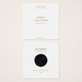 Tarjeta de visualización de joyas de Rótulo Zodiac
