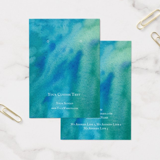 Tarjeta de visualización de joyas de verano, arte  (Oficina)