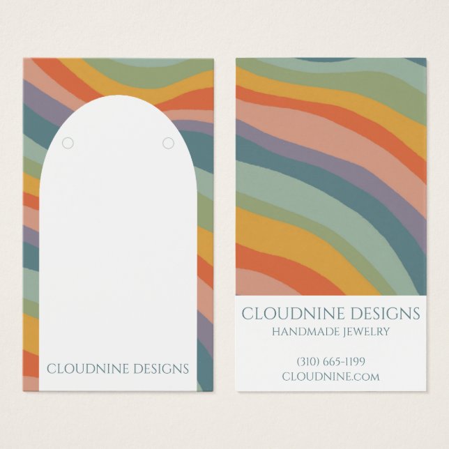 Tarjeta de visualización de joyas del collar de ar (Anverso y reverso)