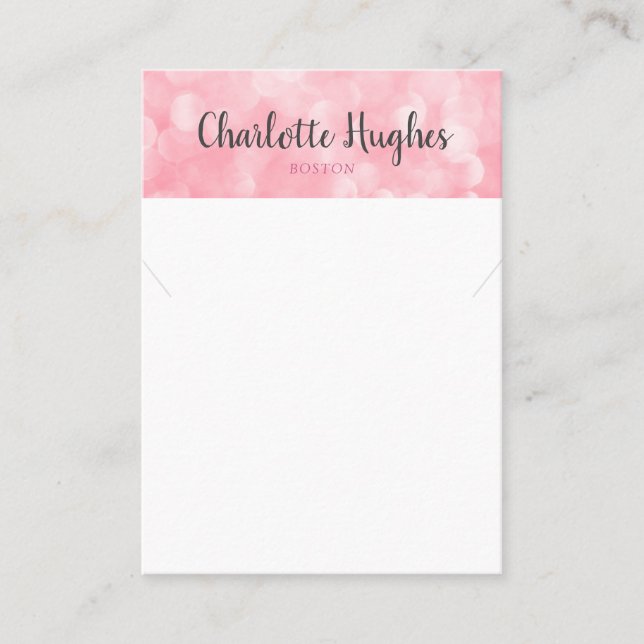 Tarjeta de visualización de joyas del collar de bo (Anverso)