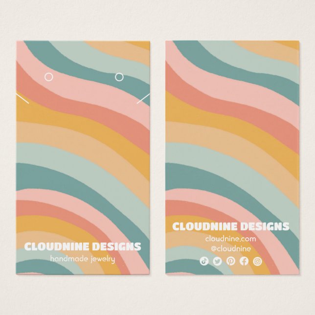 Tarjeta de visualización de joyas del collar de ga (Anverso y reverso)