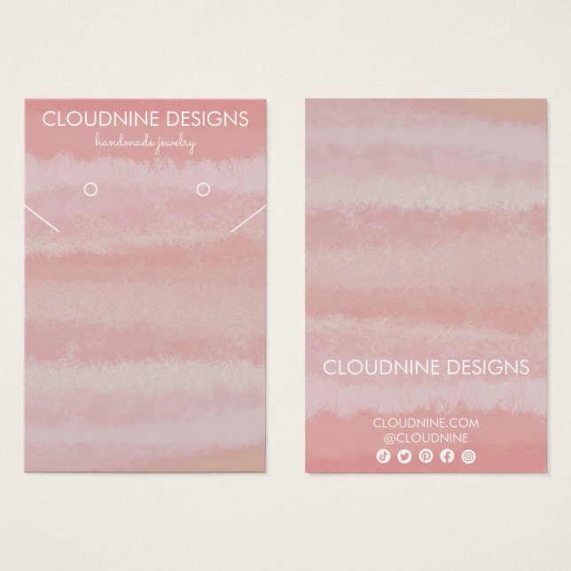 Tarjeta de visualización de joyas del collar de za (Anverso y reverso)