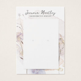 Tarjeta de visualización de joyas florales de boni