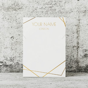 Tarjeta de visualización de joyas geométricas de o