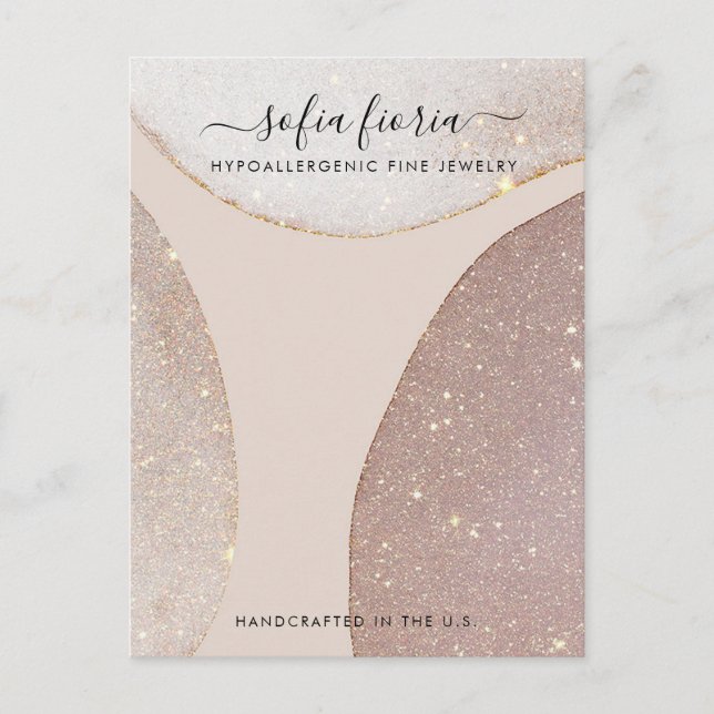 Tarjeta de visualización de joyas grandes para Pur (Anverso)