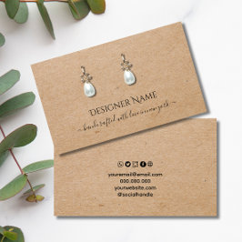 Tarjeta de visualización de joyas Kraft Classic y