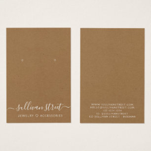 Tarjeta de visualización de joyas Kraft Earrings