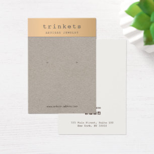 Tarjeta de visualización de joyas para jinetes de