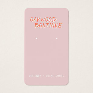 Tarjeta de visualización de joyas pastel Pink Earr