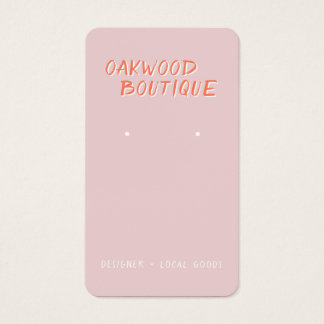 Tarjeta de visualización de joyas pastel Pink Earr