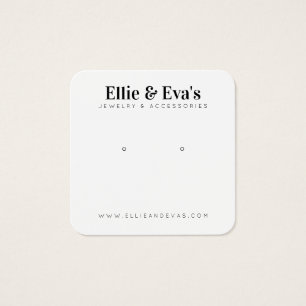 Tarjeta de visualización de joyas personalizado en