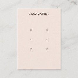 Tarjeta de visualización de joyas rosa Rubor