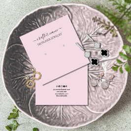 Tarjeta de visualización de joyas Rubor Pink Class