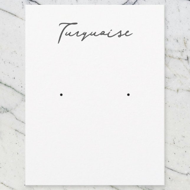 Tarjeta de visualización de joyas turquesa (Subido por el creador)