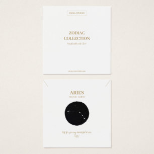 Tarjeta de visualización de joyas Zodiac Rótulo Ar