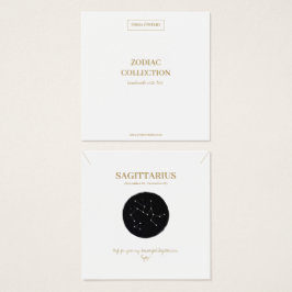Tarjeta de visualización de joyas Zodiac Rótulo Sa