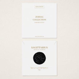 Tarjeta de visualización de joyas Zodiac Rótulo Sa