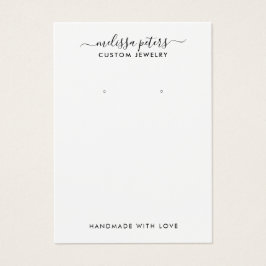 Tarjeta de visualización de joyería con guión mode