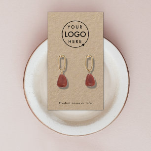 Tarjeta de visualización de joyería con logotipo r