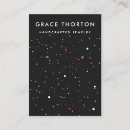 Tarjeta de visualización de joyería de Confetti Cu