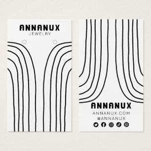 Tarjeta de visualización de joyería de líneas mini