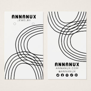Tarjeta de visualización de joyería de líneas mini