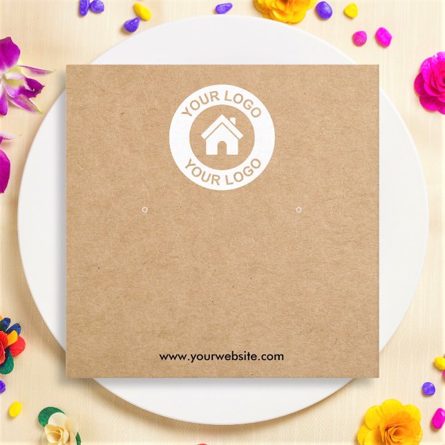 Tarjeta de visualización de joyería de papel Kraft (Subido por el creador)