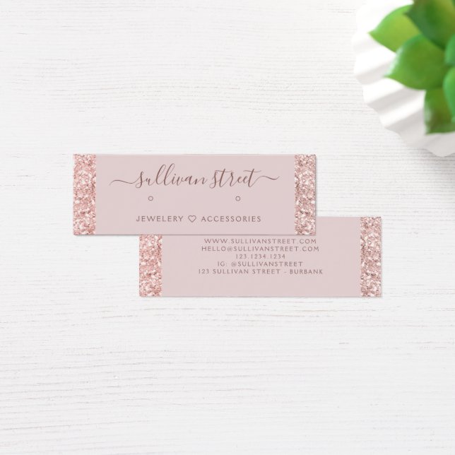 Tarjeta de visualización de joyería Girly Purpurin (Escritorio)