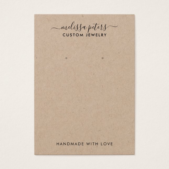 Tarjeta de visualización de joyería Kraft rusa mod (Frente)