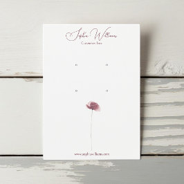Tarjeta de visualización de joyería minimalista co