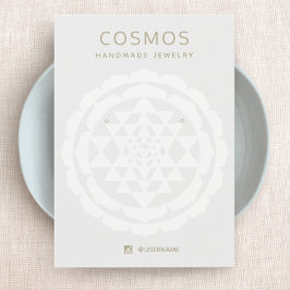 Tarjeta de visualización de joyería moderna de la 