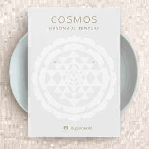Tarjeta de visualización de joyería moderna de la