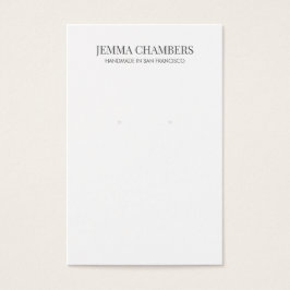 Tarjeta de visualización de joyería moderna en bla