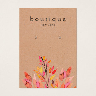 Tarjeta de visualización de Kraft de color Earthy 