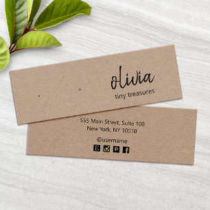 Tarjeta de visualización de Kraft de Stud Earring 