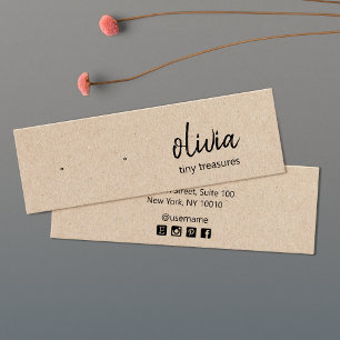 Tarjeta de visualización de Kraft de Stud Earring 