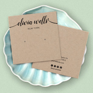 Tarjeta de visualización de Kraft Stud de caligraf